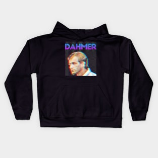 Jeffrey Dahmer ∆∆∆ 90s Styled Glitch Graphic Design Kids Hoodie